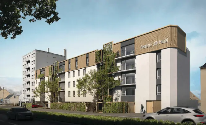 construction de 27 nouveaux logements sociaux dans la résidence Kheops, Le Mans (72), par Le Mans Métropole Habitat