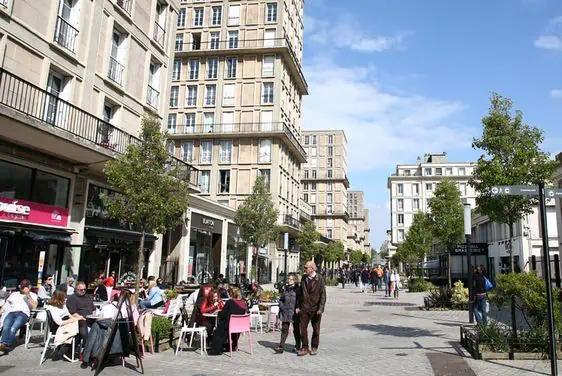 vue sur une rue du Havre (76)