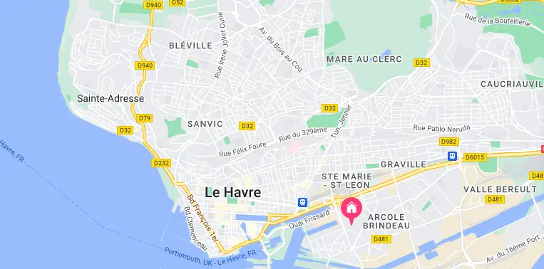 implantation du programme neuf Crescendo, au Havre (76)